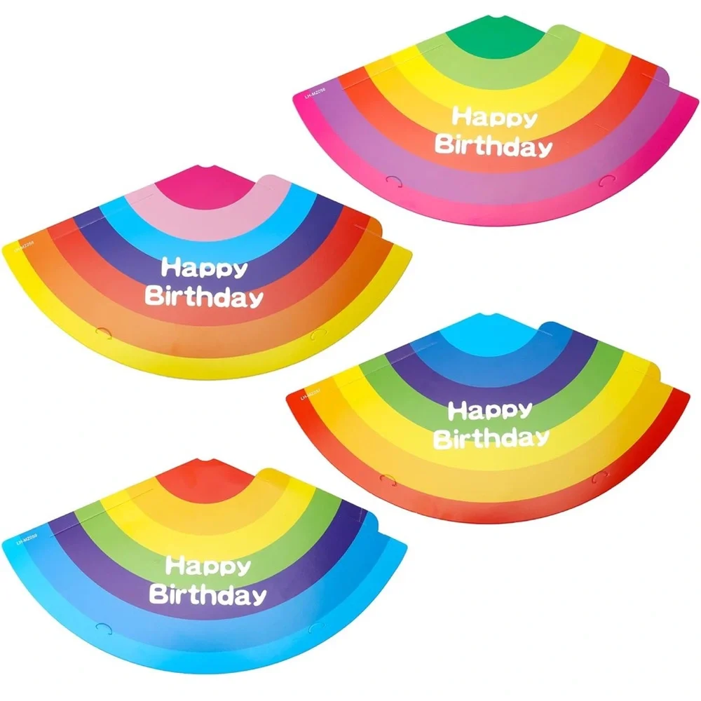 Source Unknown Multicolor Happy Birthday Hats